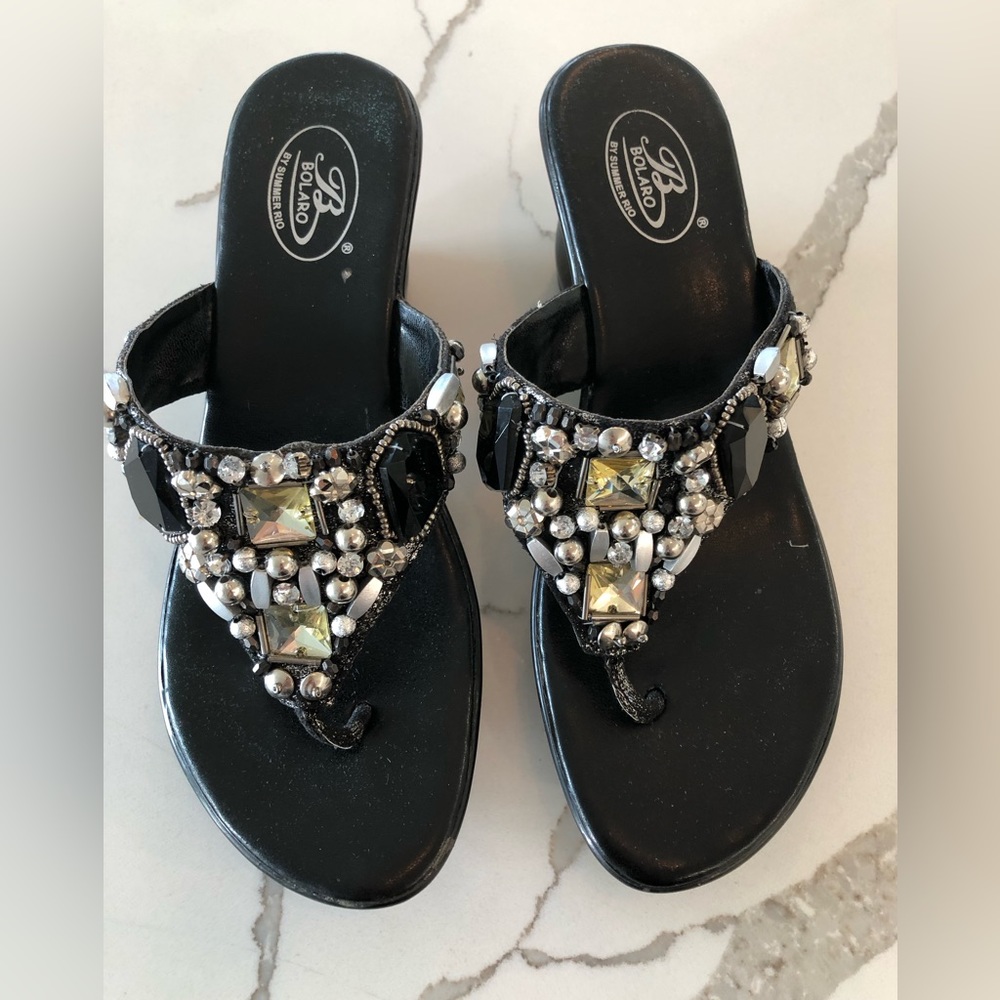 BOLARO by Summer Rio Jeweled Sandals